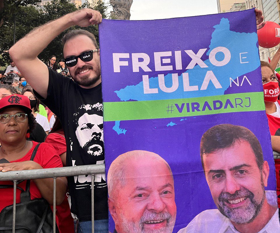 MarceloFreixo's tweet photo. Vem pra a Cinelândia! Vamos com @LulaOficial devolver a esperança ao Rio de Janeiro! https://t.co/4DGfPgAOxW