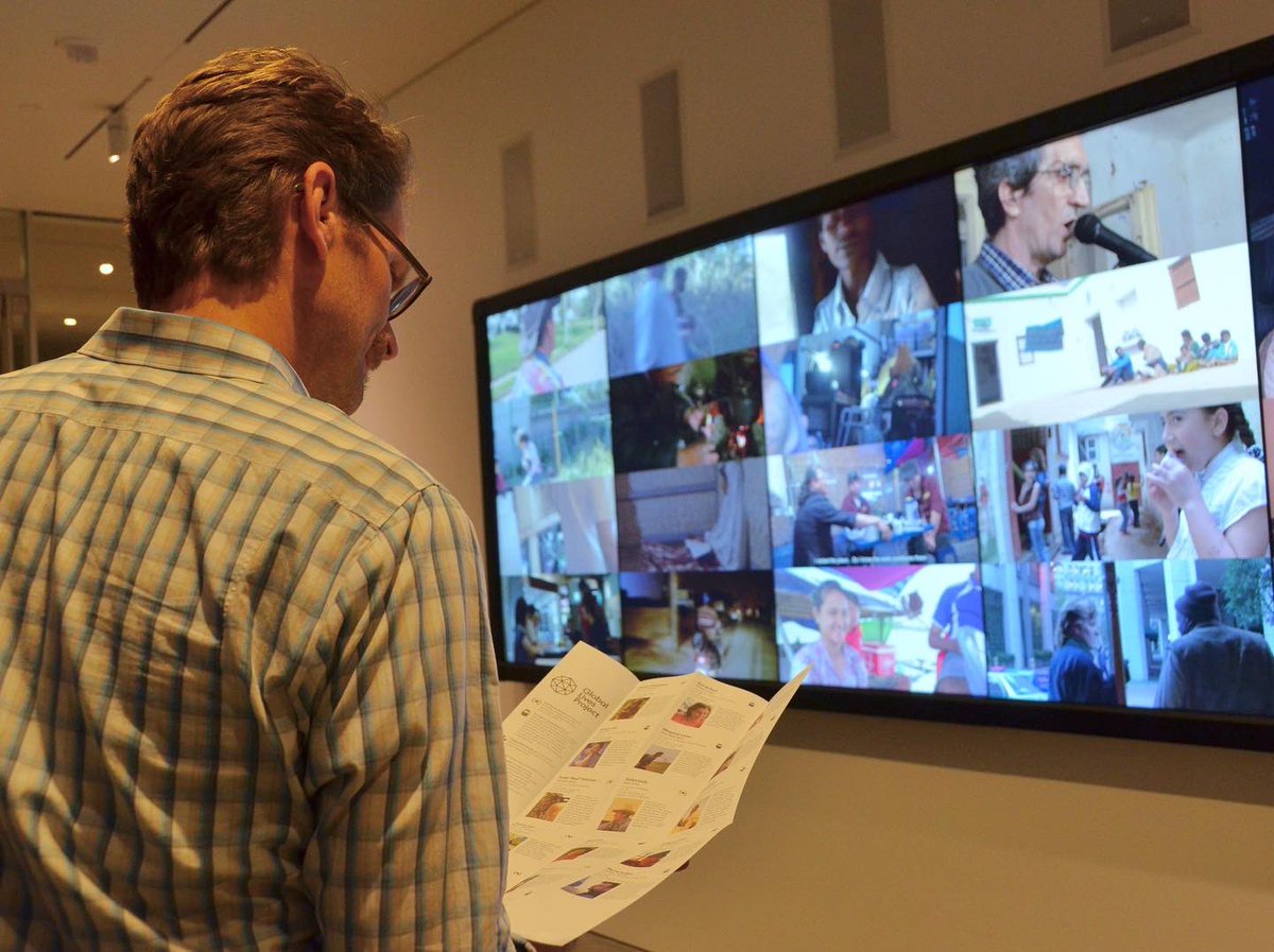 globallives's tweet photo. The Global Lives exhibit hosted at the Berkeley Art Museum and Pacific Film Archive (BAMPFA) in 2017. University of California Berkeley students as well as the general public attended this exhibit. https://t.co/riqxiYnJxf