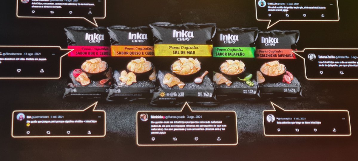 cristinaq's tweet photo. Gran caso peruano en #CAMP2022, la marca @Inka_Chips de #InkaCrops presentado por Christian Matos, su Gerente de Marketing. "El sabor nos une!" #insight. No es solo una papa, es la herencia cultural y gastronómica peruana en un snack. Es la preuminización de la papa y del Perú https://t.co/GHbUa3WPnP