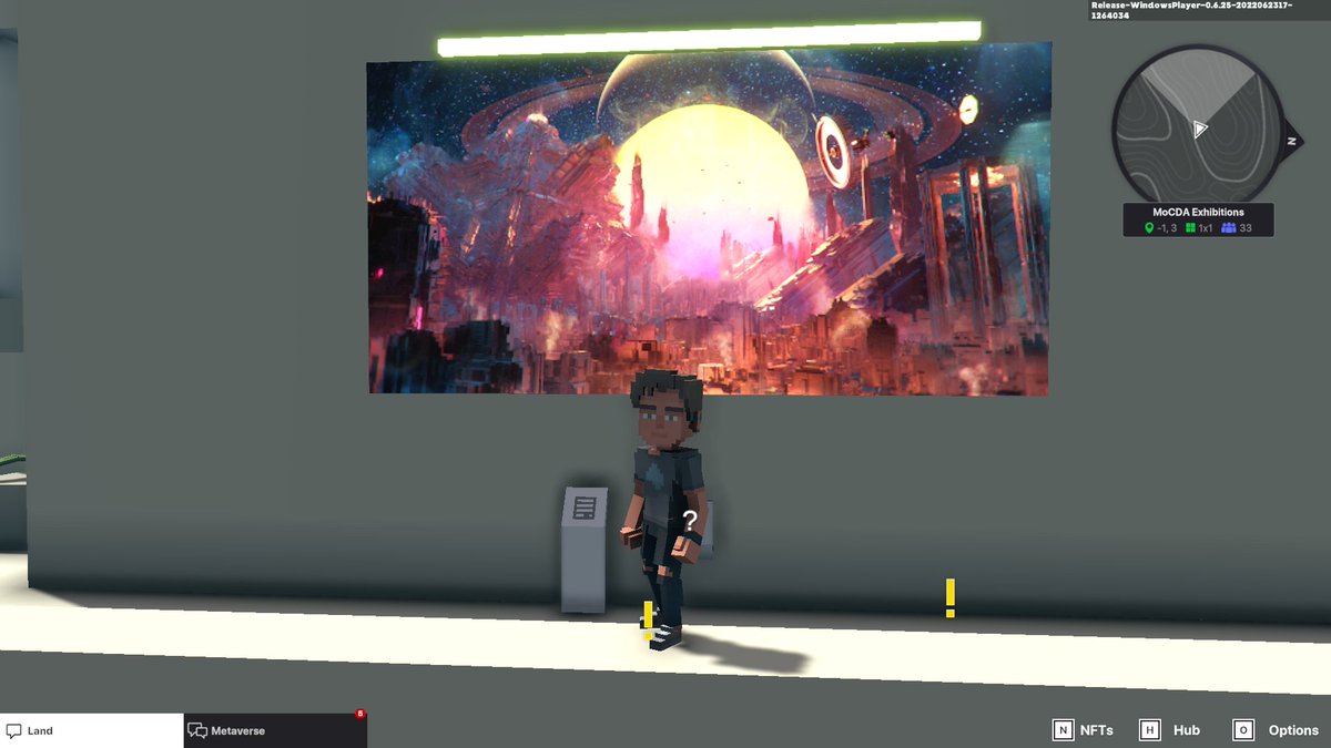RenaeHlody's tweet photo. @TheSandboxGame @MOCDA_ I just participated in the #TheSandbox weekly contest for a chance to win 200 mSAND! Here is my favorite piece from the ‘Impossible Worlds’ exhibition, check out my screenshot below!
👇 https://t.co/ve0nA3qBd4