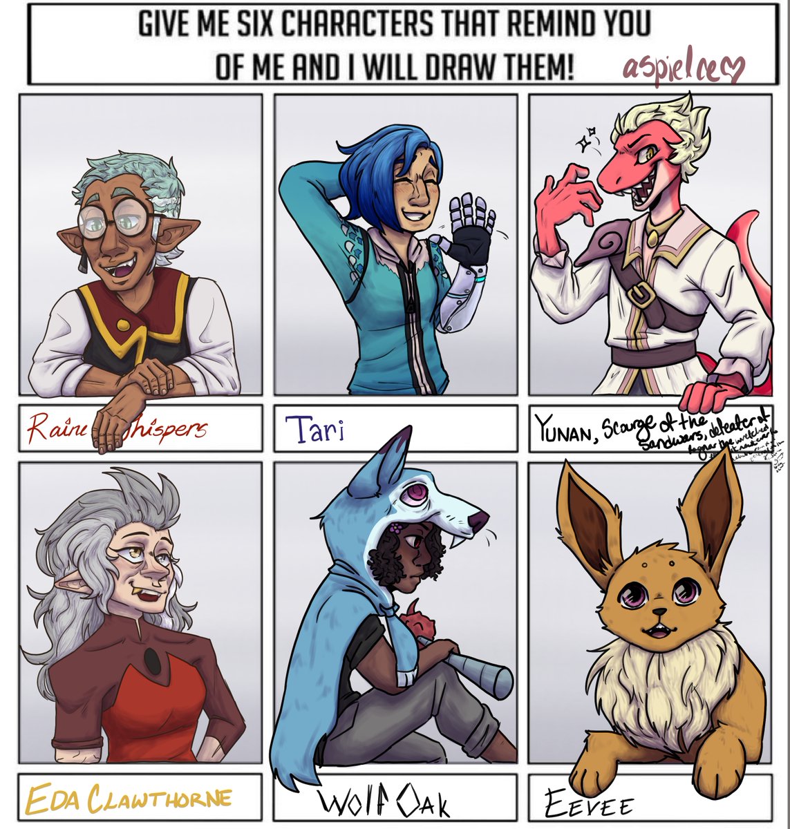 lesbianroyai's tweet photo. 6 characters that remind ppl of me, ily all for these choices <3
#theowlhouse #rainewhispers #edalynclawthorne #tari #metarunner #kipo #kataow #wolfoak #amphibia #generalyunan https://t.co/gBM8twSkrN