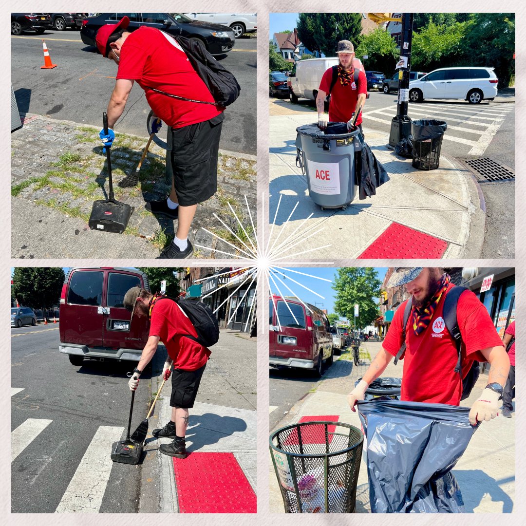 aceprogramsny's tweet photo. ACE Crew is rocking again. We’re grateful for partnering up with @RitaJosephNYC  and @mycortelyou to keep the neighborhood clean, beautiful, and safe! #Hygiene #sanitation #beautification #community #cleanup #communitycleanups https://t.co/HR0DqPON9v