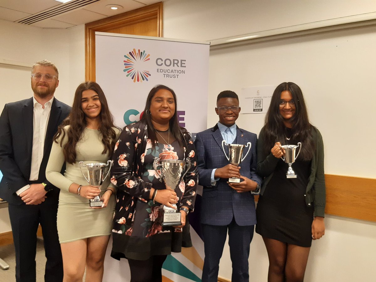 Introducing our CORE Leaders of Tomorrow award winners. A big thank you to <a href="/GoldmanSachs/">Goldman Sachs</a> and John Chappell for all their support and enabling these awards to happen. <a href="/COREeducate/">CORE Education Trust</a> <a href="/COREArenaAcad/">Arena Academy</a> <a href="/CORECityAcademy/">City Academy</a> <a href="/COREJQAcademy/">Jewellery Quarter Academy</a> <a href="/COREJQAcademy/">Jewellery Quarter Academy</a>