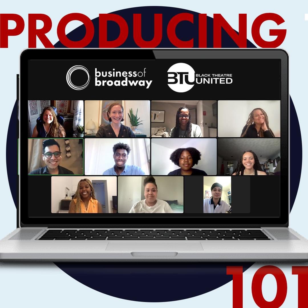 BizOfBway's tweet photo. Last week, our summer #Producing101 course kicked off with a special class for @BLKTheatreUnite's The Broadway Marketing Internship Program, an initiative dedicated to creating new opportunities for emerging Black talent in all areas of theatre. https://t.co/mo1gsjeM0W
