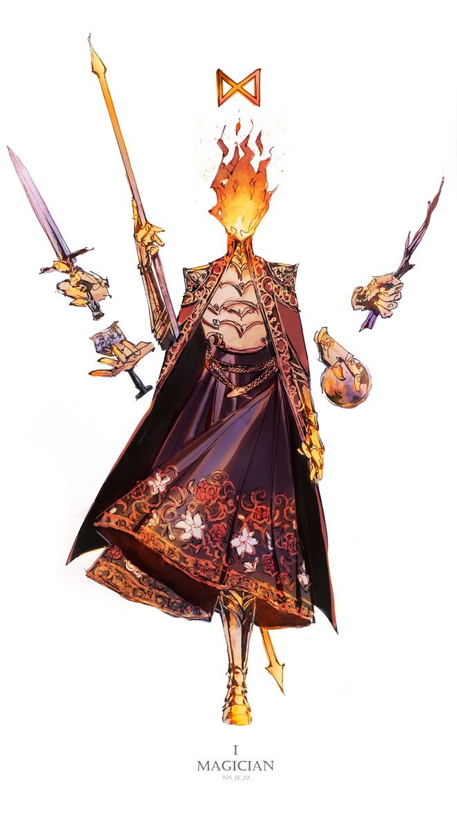 「The Magician, The Empress, The Devil 」|NEZのイラスト