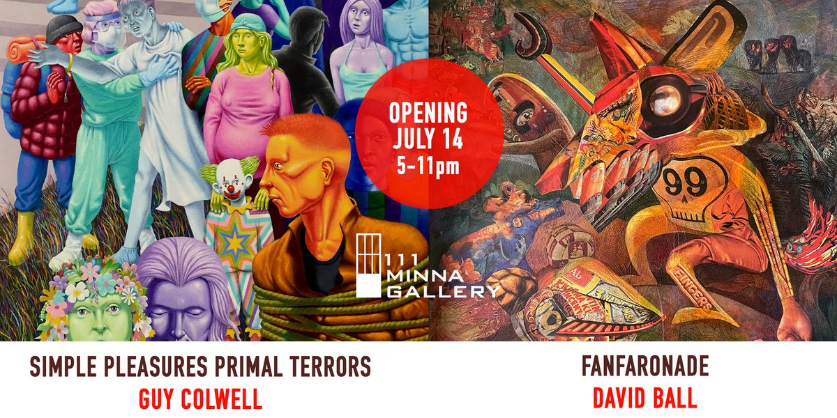 🌟Free New Art Show Opening on Thursday, July 14th🌟 - mailchi.mp/111minnagaller…
Come see David Ball &amp; Guy Colwell's amazing work!