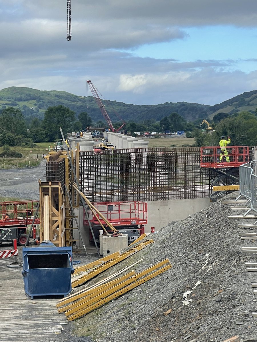 Shot from today all going to plan, well done all the team, you have worked so hard to get to this point, first push launch next week,  # Alungriffiths  #RBettsConstruct #MjHughes #specialformwork