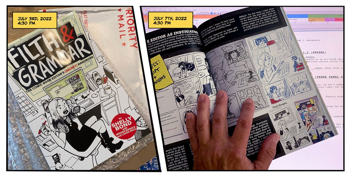 montius2000's tweet photo. What the book "The illusion of life" is for animators #FilthAndGrammar will be for Comic book artists. GO GET YOURS!
Thank you so much! @sxbond @imogen_mangle @lauraholeillus and the rest of the Dream Team https://t.co/rsgE0eaQgt