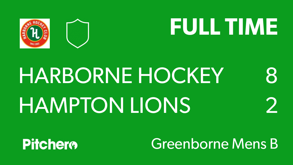 HarborneHC's tweet photo. FULL TIME: Harborne Hockey Club 8 - 2 Hampton Lions
#HARHAM #Pitchero
https://t.co/fP02zfhech https://t.co/sPfEumxGen