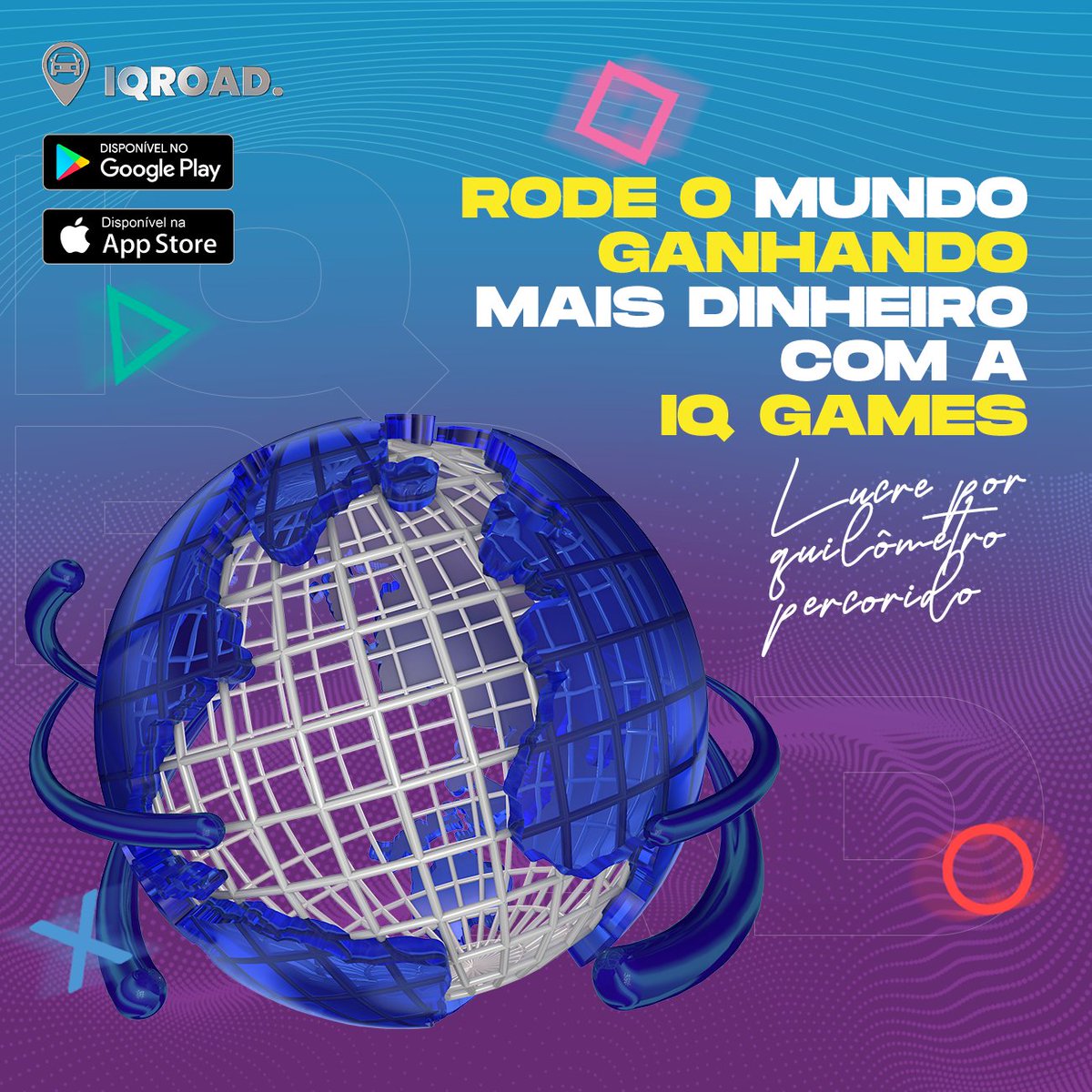 iqcoingames's tweet photo. Sabia que é possível ganhar dinheiro apenas se locomovendo com o GPS? 😱 Isso é possível na IQROAD, nosso aplicativo oficial disponível para Android e IOS. Baixe já no seu celular e comece a lucrar! Acesse também https://t.co/z1tzVY1RBP 🚗 https://t.co/HGNnIA9kEo