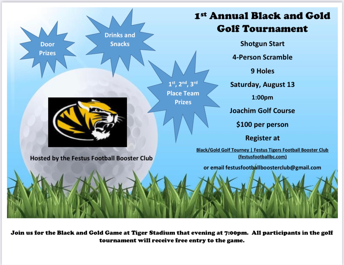 Festus_Boosters's tweet photo. Entry is limited to nine teams - don’t miss out! Register soon! https://t.co/mqQ15PH8NZ