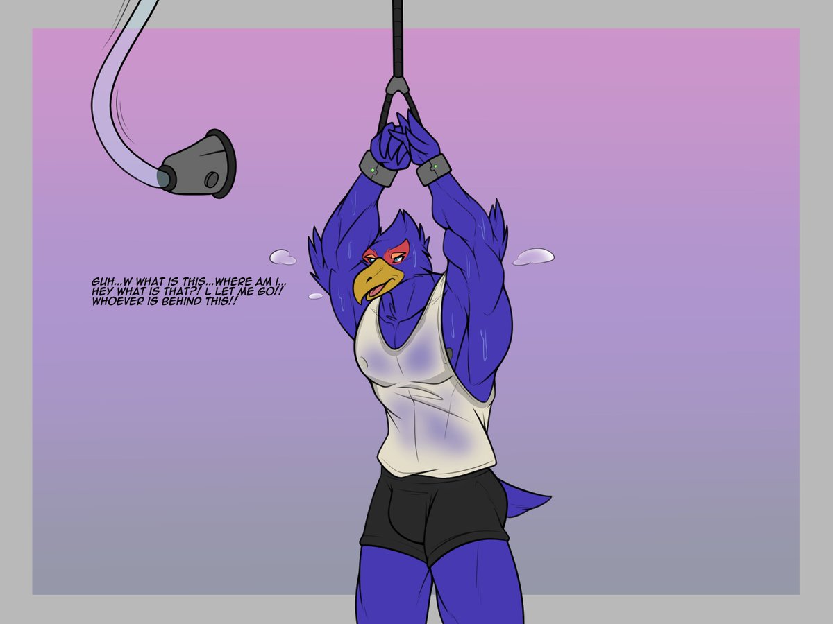 KVG31208's tweet photo. A Falco growth sequence based on @WolfieAtPlay story "Subject F" https://t.co/urGHfjL316