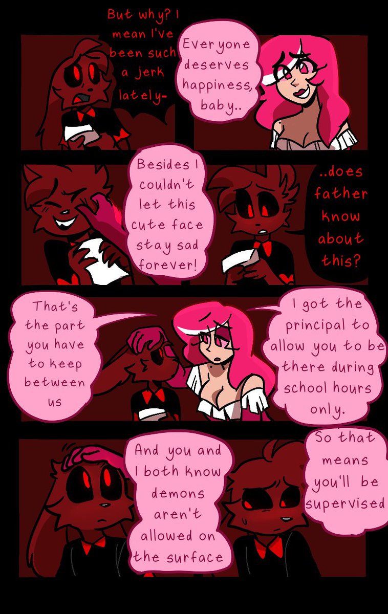 tally885's tweet image. End of chapter 1 😌
 
(Pgs 21-24)

Thank you to @HazyUncertainty for coloring these!
#zoophobia #jackzoophobia #Damianzoophobia #tentadora