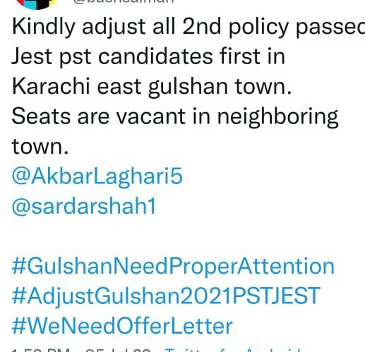 AneesLateef's tweet photo. Its become hard to live without income at this high inflation situation. Save Merit ..Save Gulshan Town PST-JEST Candidates 2021.
#DonotKillMerit
#IBAJESTPST2021
#GulshanNeedProperAttention #GulshanTownNeedAttention
@BBhuttoZardari 
@CMSindh 
@sardarshah1
@AkbarLaghari5 https://t.co/RUSTeykv2H