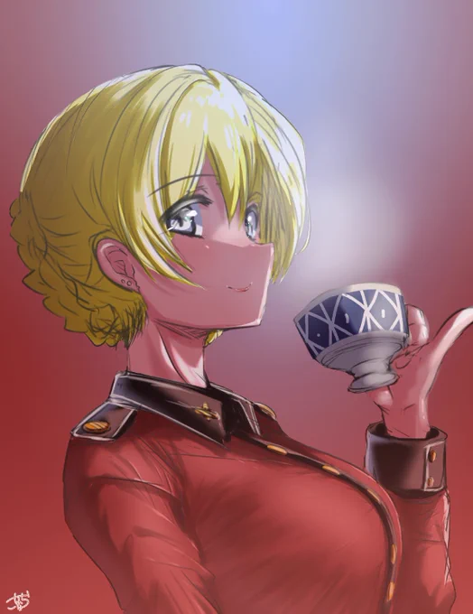 暑すぎてタブ触れなかったリハビリらくがきダージリン様。
#ガルパン
#ダージリン 