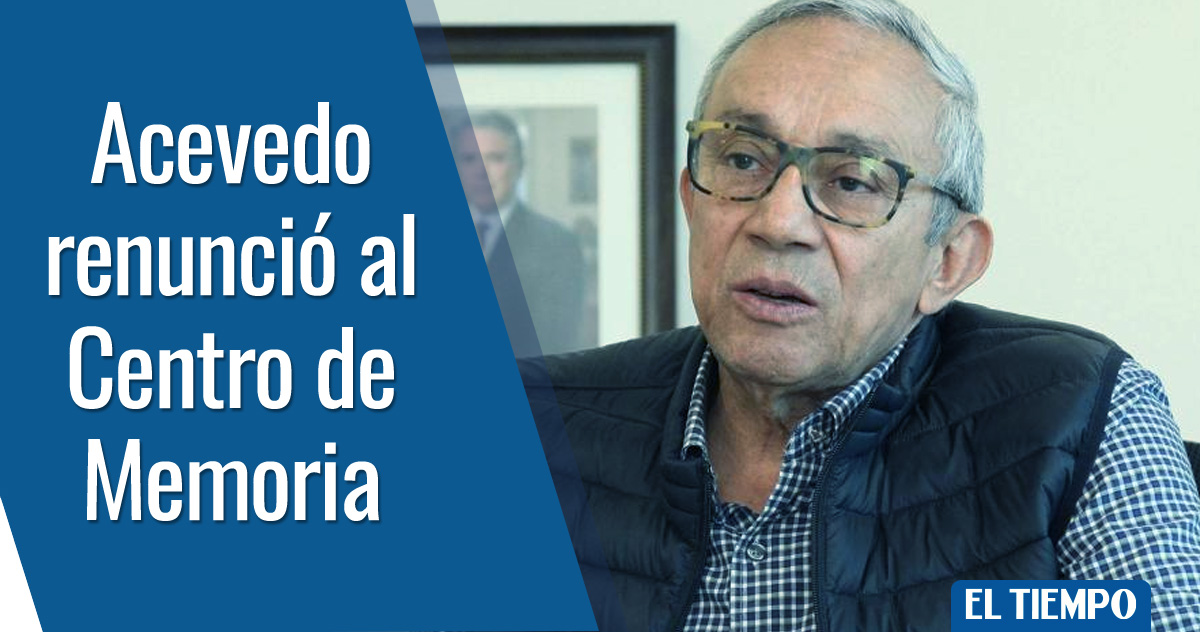ELTIEMPO's tweet photo. 🚨 Dario Acevedo presentó su renuncia como director del Centro de Memoria ➡️ 
 https://t.co/eLQpoQBHkp

Noticia en desarrollo... https://t.co/OpGndWSdQU
