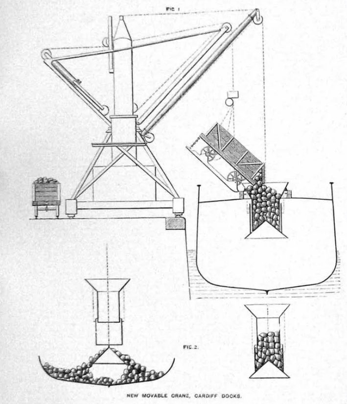 coaltrimmers1's tweet photo. Coal was tipped from wagons using pulleys into the holds of ships and then levelled out by Coal Trimmers.  #coaltrimmers  #cardiffdocks #penarthdocks #barrydocks https://t.co/f79fXgfwQo