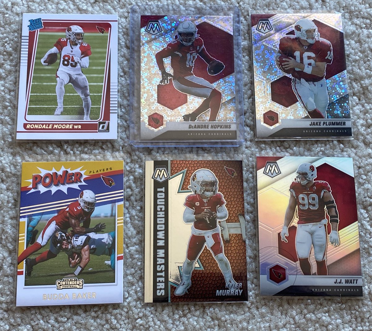 AGaggleOfKids's tweet photo. Any Arizona Cardinals Collectors out there looking to bolster your PC?
All of these are available individually or as a lot!
#JakePlummer #KylerMurray #RondaleMoore #DeAndreHopkins #JJWatt #ChandlerJones #ZavenCollins #KurtWarner #PatTillman #ArizonaCardinals https://t.co/mLJs6DnzOA