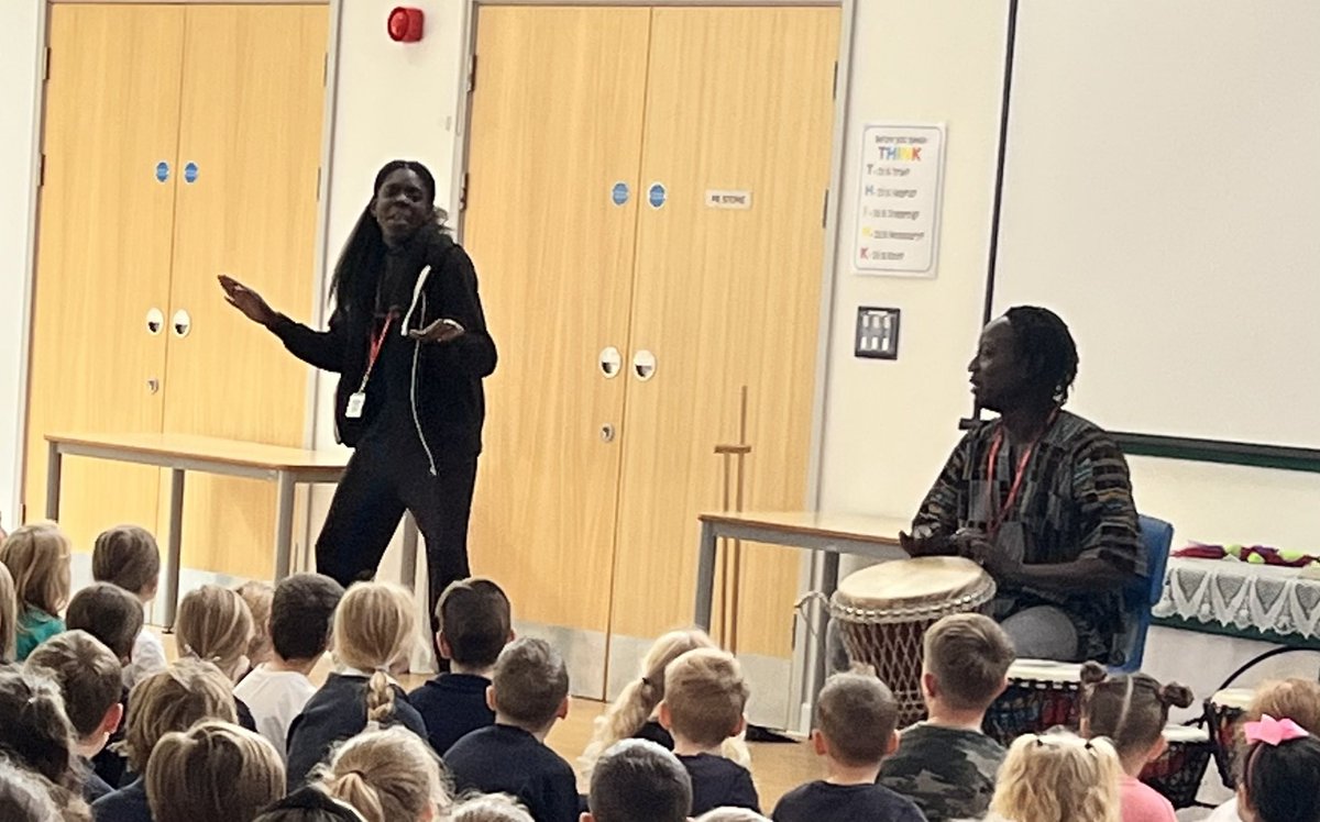 Assembly to launch our African Drumming and Dance Day with Beat Feet. A huge thank you to the Friends of Little Plumstead for organising such a fantastic experience for all of the children!