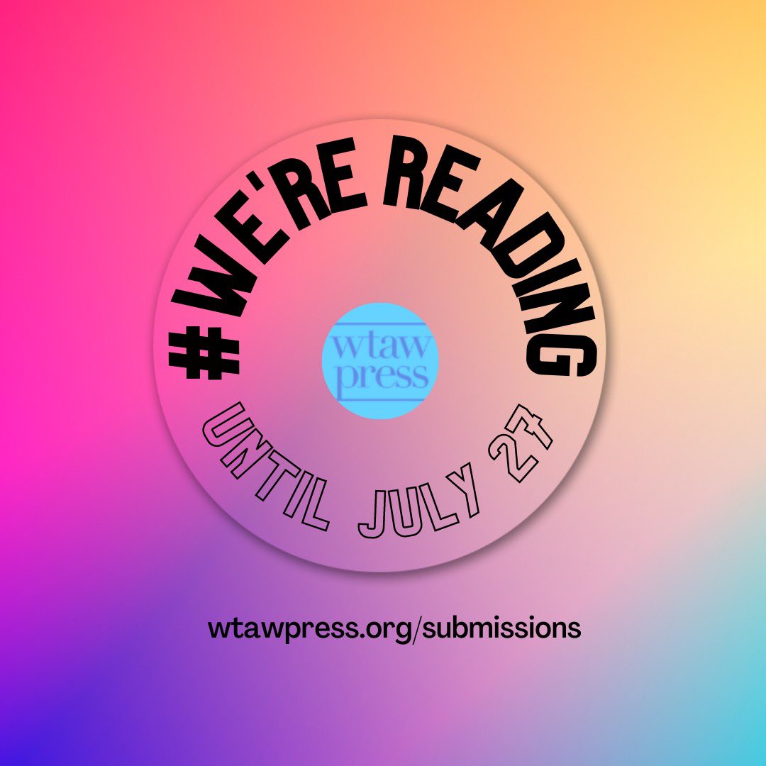 Prose writers, our summer reading period is open! Seeking novels, memoirs, CNF, collections of stories and essays, and hybrids. See our guidelines for full details. Closes 7/27. $0 reading fee for BIPOC authors. wtawpress.org/submissions #writingcommunity #opencall #amwriting