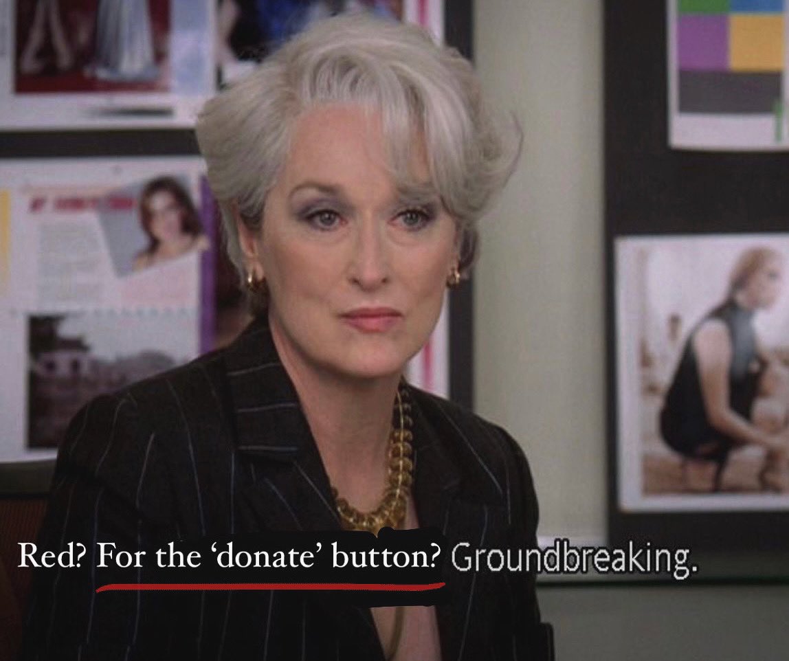 DonorDetectives's tweet photo. ❗️Nonprofits will need to stand out in a NEW way this Giving Season against the political ads that will soon be taking over ad space. “That’s all.” 
#devilwearsprada #mirandapresley #devilwearspradaquotes #nonprofits #nonprofitorganization #nonprofitlife #nonprofitlove https://t.co/upMDPHlO2X