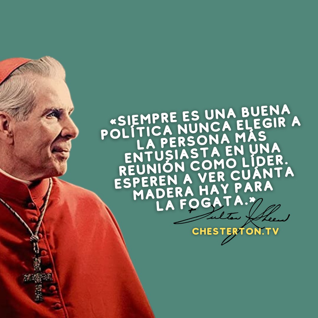 AGuzmanGalindo's tweet photo. "No es muy difícil encontrar miles que pasan dos o tres horas al día haciendo ejercicio, pero si se les pide doblar sus rodillas a Dios en cinco minutos de oración se quejan de que es demasiado largo."

Arzobispo Fulton Sheen
