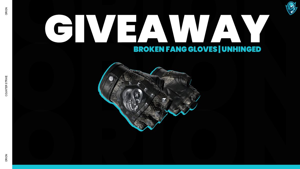 Chrissy Wake Up! It’s Time For A Giveaway! CHRISSY WAKE UP ❤️

(Broken Fang Gloves - Unhinged)

How To Enter
✅Follow @Oriongg (us)
✅Like this post
✅Retweet
✅Tag 2 horrid CSGO players

BONUS: 1 extra entry Per #OrionCSGO member followed!