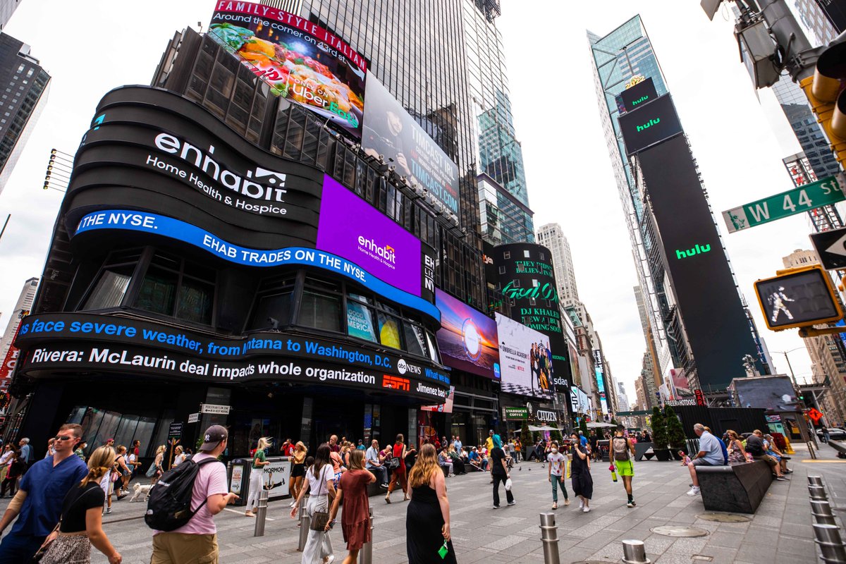 Last Friday, Enhabit became an independent, public company—and we got the chance to walk the digital runway to celebrate. Thank you to the <a href="/NYSE/">NYSE 🏛</a> for capturing the launch of our new stock symbol, $EHAB!