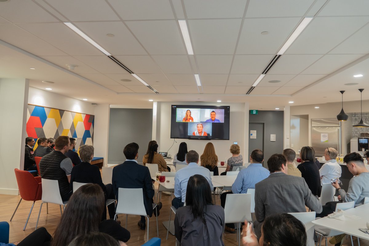 We were so excited to sit down with Olympic gold medalist <a href="/AndreaProske/">Andrea Proske OLY</a> for a company-wide fireside chat! Thank you Andrea for sharing your stories of #resilience and #teamwork from the start of your career to competing on the Canadian women’s rowing team at the Tokyo Olympics🥇