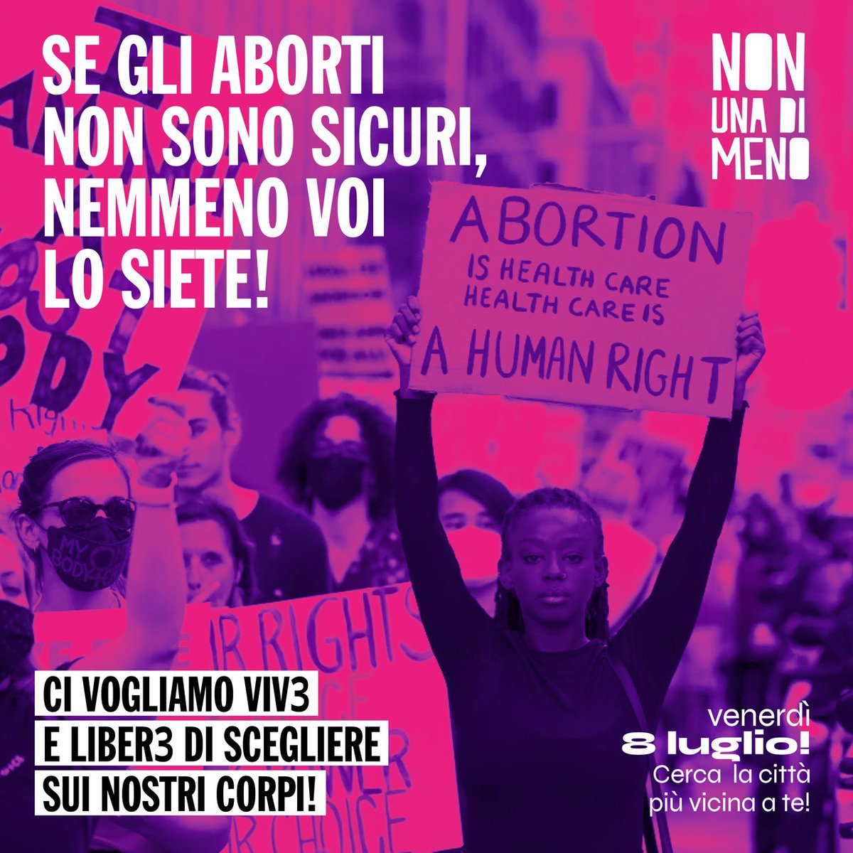 We won't go back! 
#BansOffOurBodies 
#civogliamovive
#Roma nessuna guerra sui nostri corpi!
Parte la mobilitazione per l'#Aborto libero  
Domani #8luglio presidi in molte città
facebook.com/events/s/ci-vo…