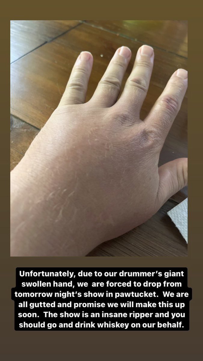 foxfireshc's tweet photo. Unfortunately, we regret to announce we have to drop from tomorrow nights show in pawtucket. The show is going to be insane and you should go and get four extra beers on our behalf. https://t.co/glhKqSTYRQ