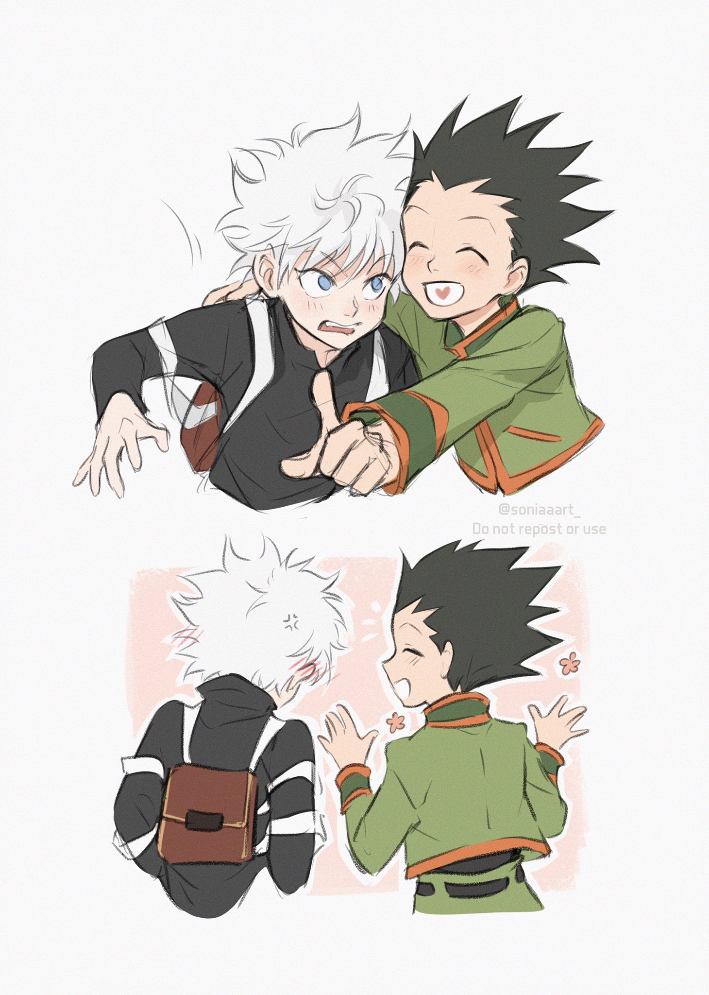 ゴンとキルア HUNTER×HUNTER - 描き下ろし ゴン＆キルア 戦う背中ver. クリア
