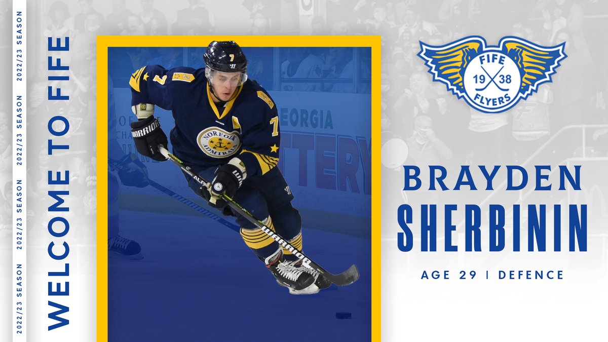 Flyers add Brayden Sherbinin to 2022/23 defensive line-up

Fife Flyers are delighted to welcome defenceman Brayden Sherbinin to Kirkcaldy as he joins the club for the 2022/23 Elite Ice Hockey League season.
