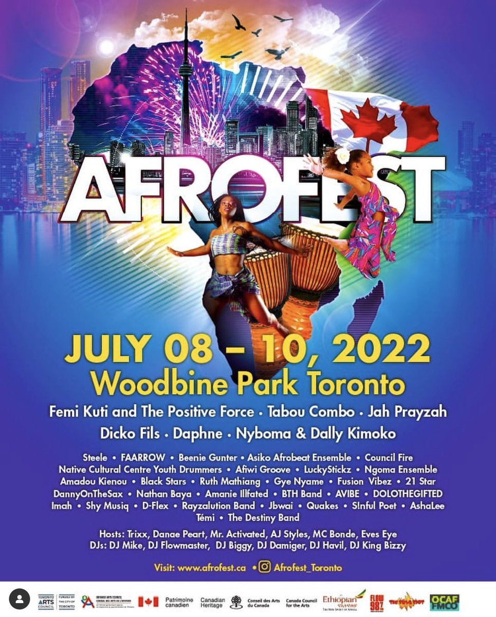 Afrogtv's tweet photo. WE ARE BACK! 🎊🙌🏾
Afroglobal TV will be at Afrofest 2022! 😄🌍🎉
Come say Hi 👋🏾 and Find us July 8-10 beside the main stage.
We can’t wait to finally see, chat and dance with you all in-person 💃🏽🕺🏽
#AfroglobalTV #AfroTV #Rogers #Bell #BlackMedia #Canadablackmedia #Afrofest2022 https://t.co/NV4ZMWZTM2
