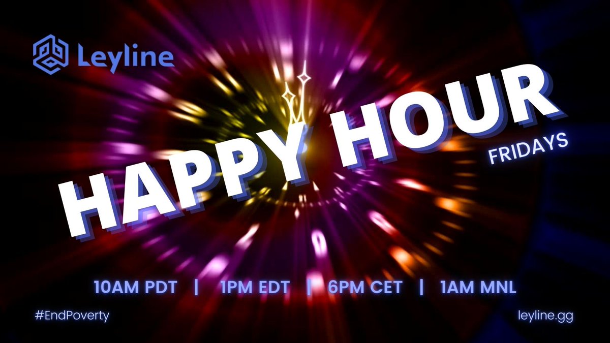 leylinenp's tweet photo. Come join us for tomorrow's Leyline HAPPY HOUR!!!
Lets chat about new web3 projects, mental health and more!
#happyhour #talkssomefun #altruism #dogoodgetpaid https://t.co/ACY20QTmRA
