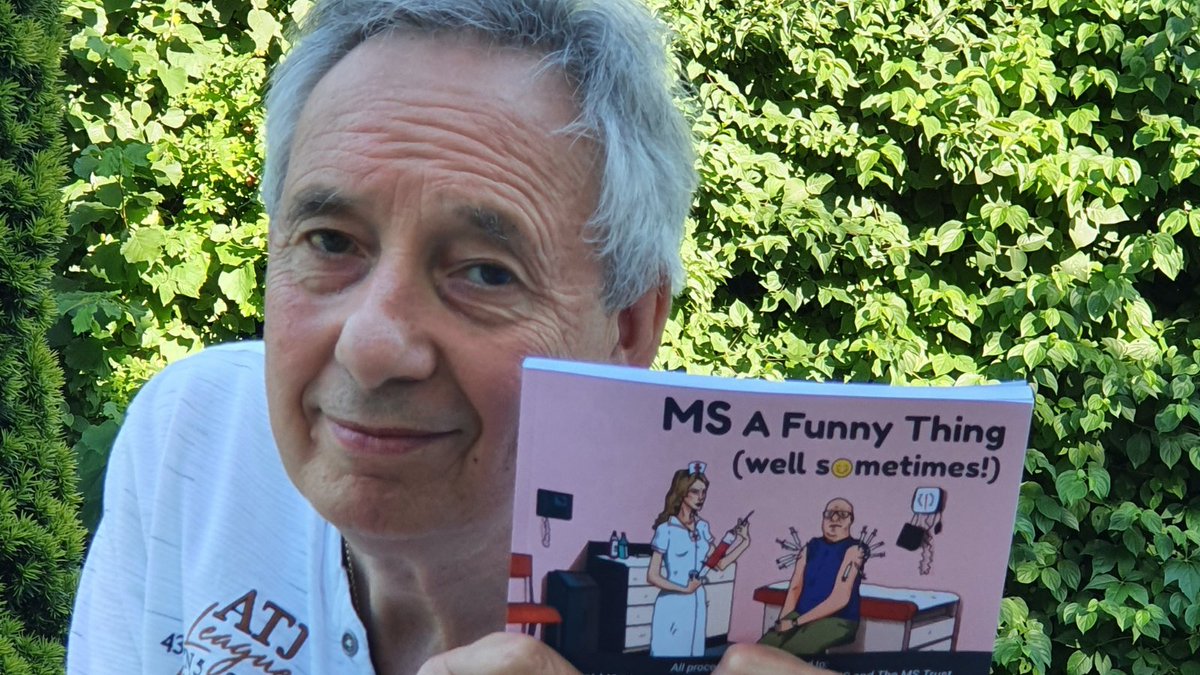 MSTrust's tweet photo. Does a sense of humour help when you're living with MS? Nigel Bartram certainly thinks so. He’s published a book which celebrates some of the more comedic elements of living with MS. Here he discusses his inspiration and what he hopes to achieve.

https://t.co/KAtXCsbAGU https://t.co/L3mVAbrPFn