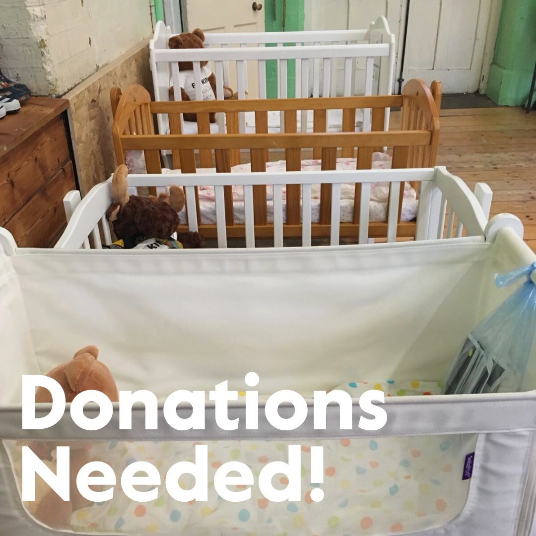 We urgently need donations of toddler beds, cots, cribs, and Moses baskets. We have incredibly low stock of these essential items and are unable to provide families with the safe sleeping equipment they need. For information on how to donate please see littlevillagehq.org/donate-stuff/