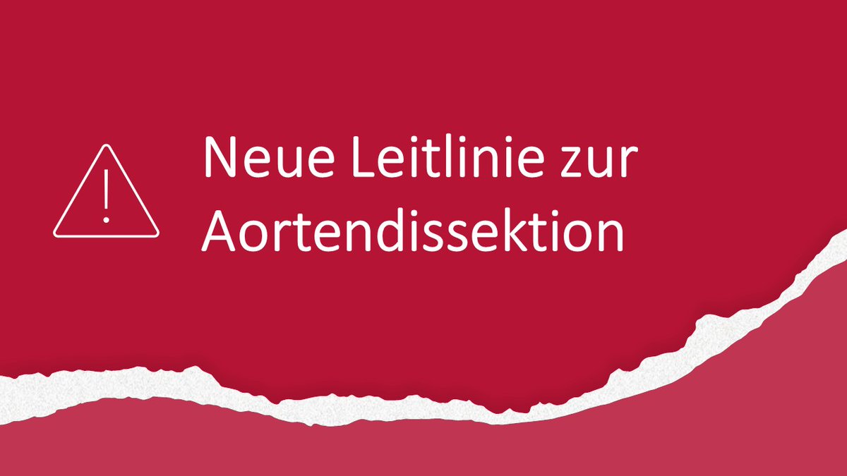 DGG_Tweets's tweet photo. Neue Leitlinie zur #Aortendissektion: Betroffene leiden ein Leben lang unter den Folgen. Um ihnen eine rechtzeitige, dauerhafte und umfängliche Behandlung zu ermöglichen, hat die DGG eine neue Leitlinie erstellt: https://t.co/Jxok4el1kn #AortaEd #MedEd #aorticdissection https://t.co/3tztzIBa3u