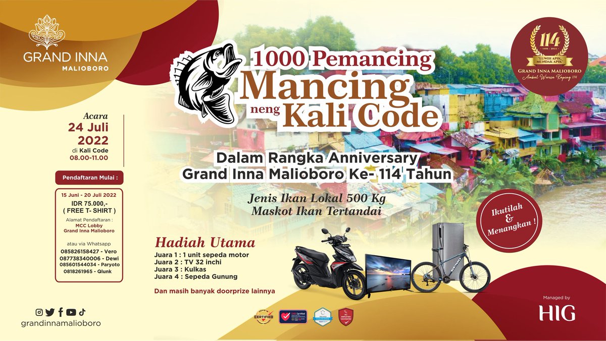 GI_Malioboro's tweet image. 1000 Pemancing Mancing neng Kali Code

#mancing #kalicode #Yogyakarta