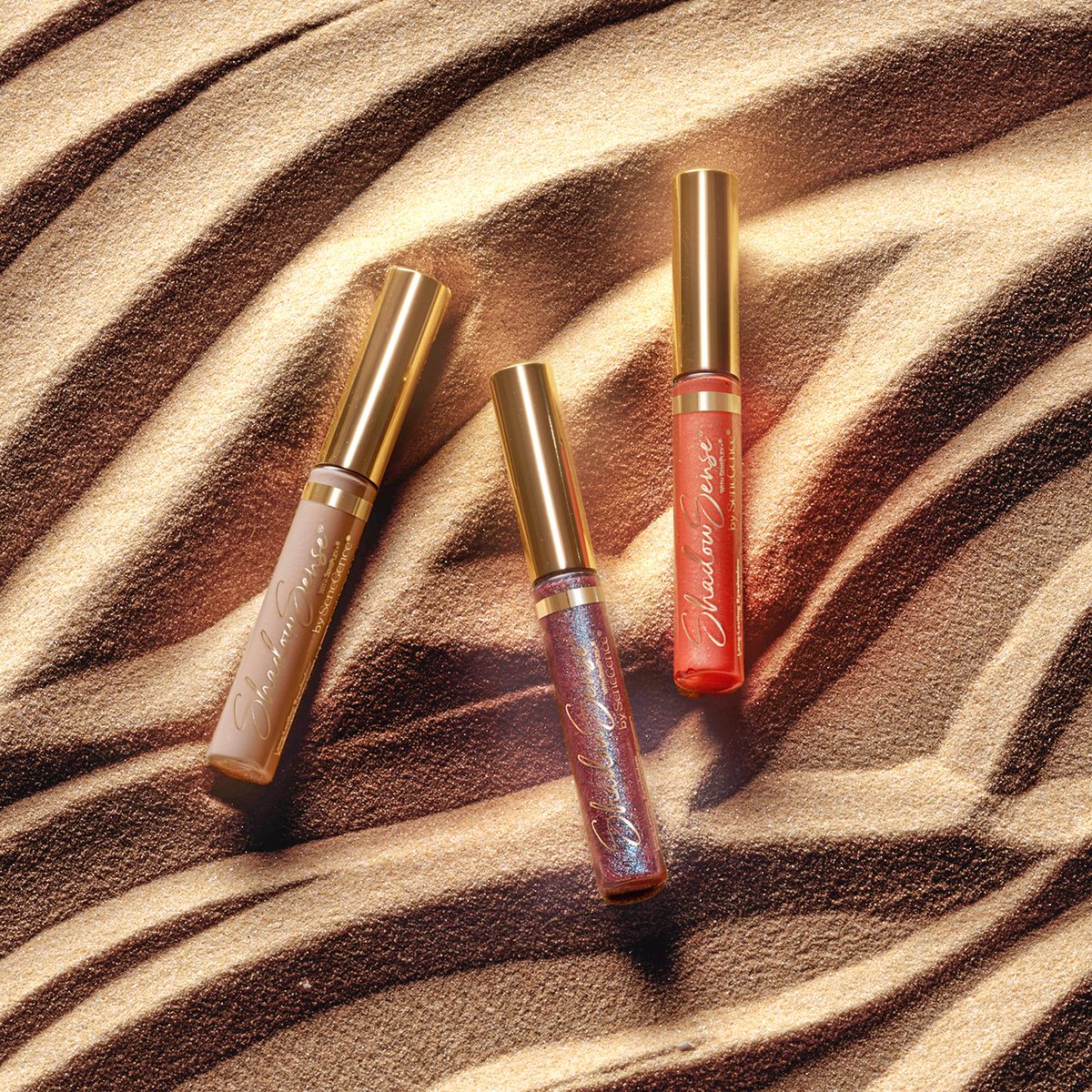 senegence's tweet photo. Something NEW is on the horizon ☀️

The Desert Sands ShadowSense Collection features three beautiful, blendable eyeshadow shades!

✨ Canyon ShadowSense
✨ Goldstone Shimmer ShadowSense
✨ Heatwave Glitter ShadowSense

*Sold individually and as a collection. https://t.co/L4IHEuHX8k