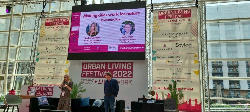 CityAirTech's tweet photo. At the Urban Living Festival 2022 today. 

Lovely seeing the importance of nature is underlined!

#biophilia #urbanlivingfestival #urbanliving #airpollution #cleanair https://t.co/3cf0mZtN56