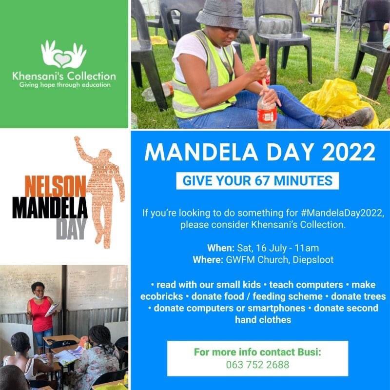phefi_lee's tweet photo. Join us at the Khensani Collection this Mandela Day in to doing your part in giving back this community…. https://t.co/qE9PsJtIzh