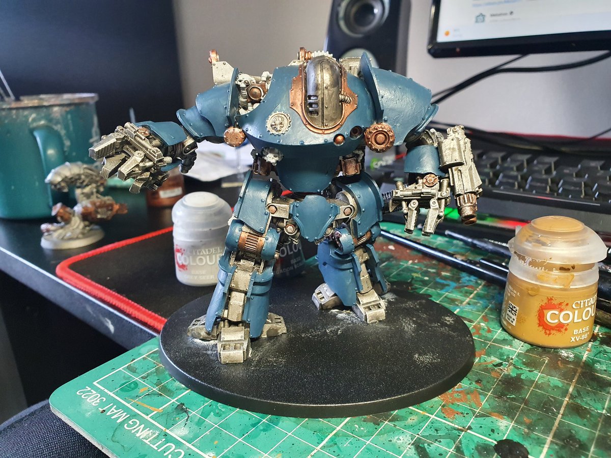 SplitfireGamin1's tweet photo. Scheme decided
#Thanatar #WarhammerCommunity #warhammer30k #Mechanicum https://t.co/lz5PFjuvXw