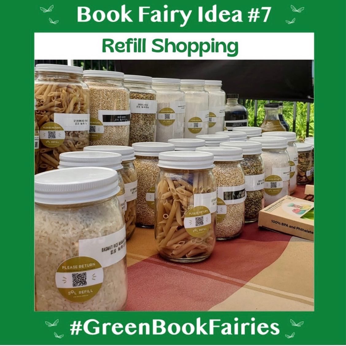 Bookfairiesdur's tweet photo. Today the #GreenBookFairies are talking about food packaging and looking for refill options!
#ibelieveinbookfairies #reducereuserecycle #reducewaste #refill #plasticfreejuly #refillshops #chooserefill #shopsmart #bulkbuy #gogreen #refillstore #refillshop #refillstores https://t.co/jYZIdUV1Lt