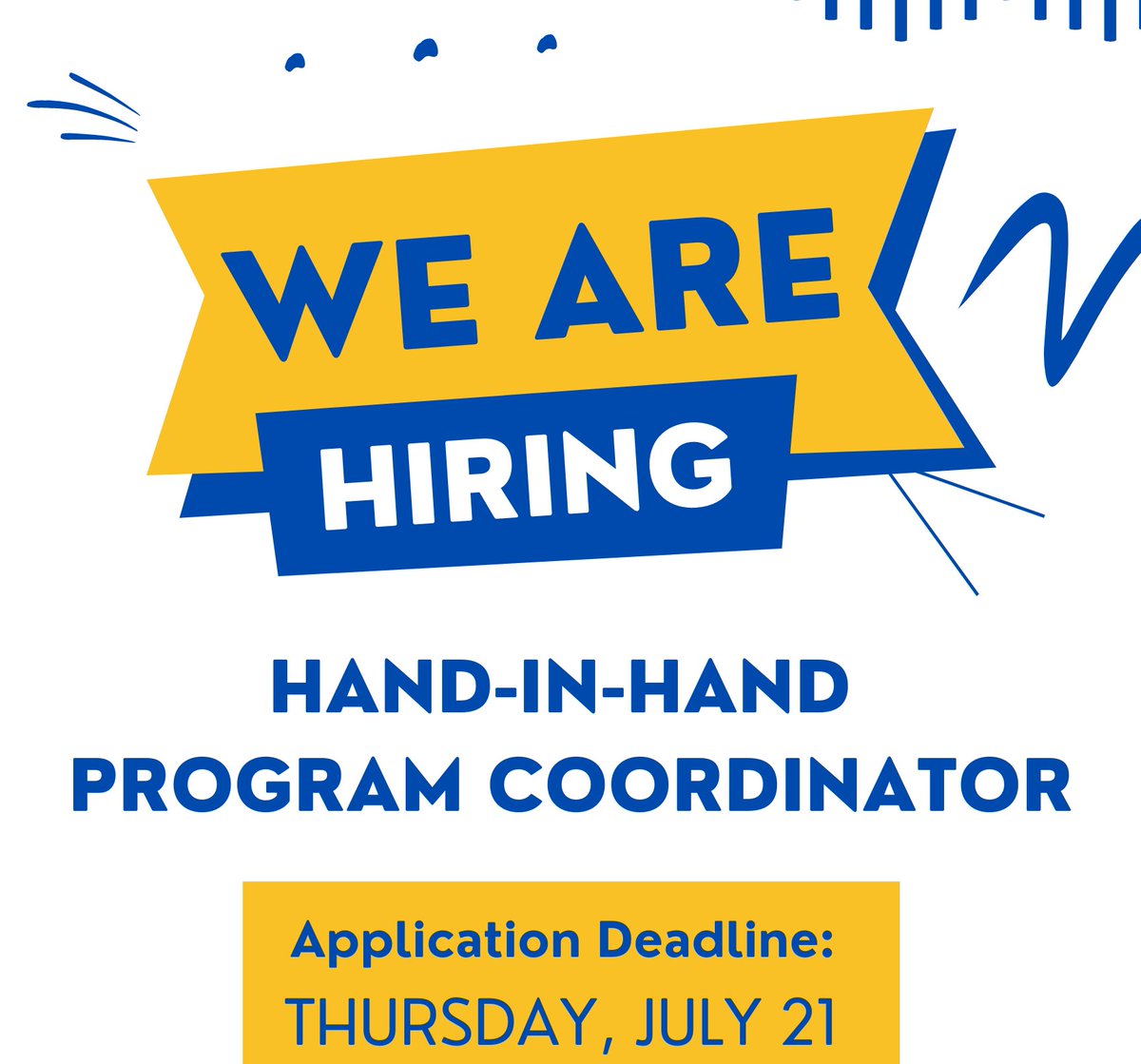 DFRC is looking for a Hand-in-Hand Program Coordinator to join the DFRC team! Please visit our website to view the full job description and submit a resume, cover letter, and list of references if interested. View the full job posting here: dfrc.org/about/careers.…