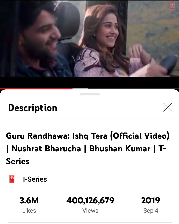 suryadeepghosh_'s tweet photo. 400 Million+Views
#ishqtera
#GuruRandhawa
Singer/Composer/Lyrics :- @GuruOfficial
Featuring :- @Nushrratt
Music Label :- @TSeries
.
.
.
@Bull18Network @AcapellaProduct
.
.
.
#400million #GuruRandhawa❤️ #NushrrattBharuccha #Bull18network #TSeries #bhushankumar #like #share https://t.co/K9DsMFXDKR