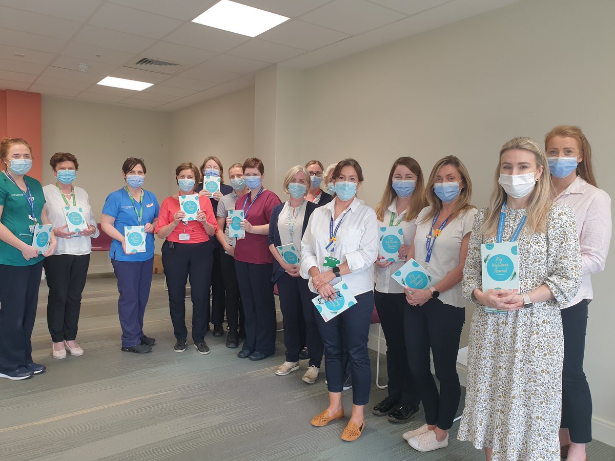CHIatConnolly's tweet photo. Today staff in @CHIatConnolly were thrilled to receive copies of the CHI "My Wellness Journal" to help support staff health and wellbeing.

This is an initiative of CHI Employee Health &amp; Wellbeing to support our amazing staff who do so much for our patients &amp; families. https://t.co/5HACswAn6t