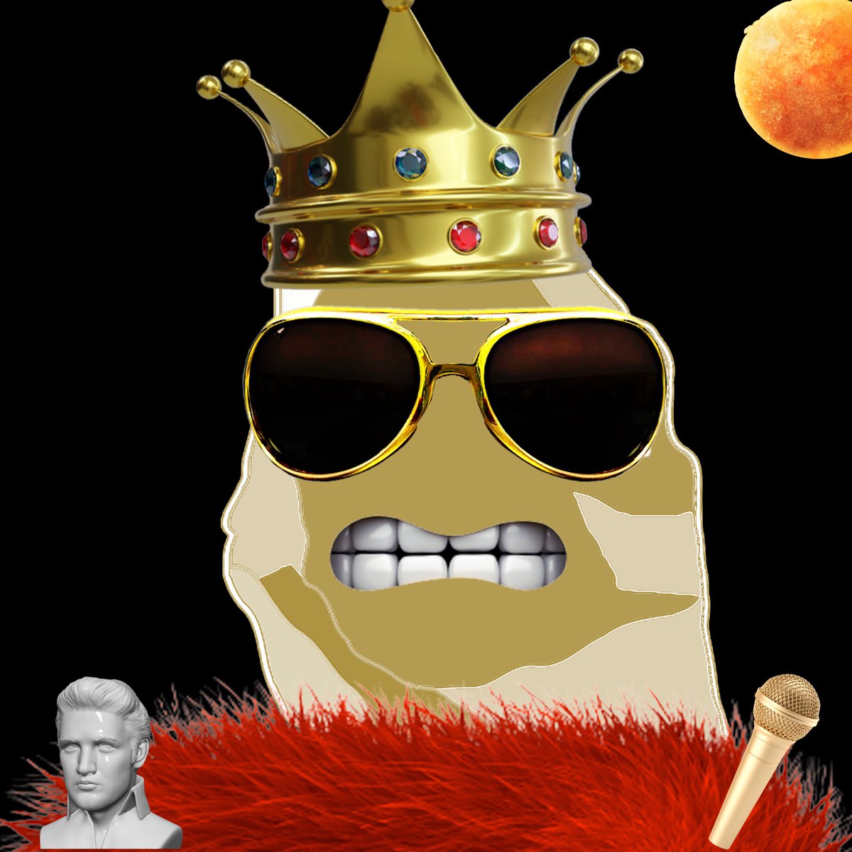 I call this guy elvis, he hasn’t been minted yet along with 9,999 more unique pet rock nft in our collection.