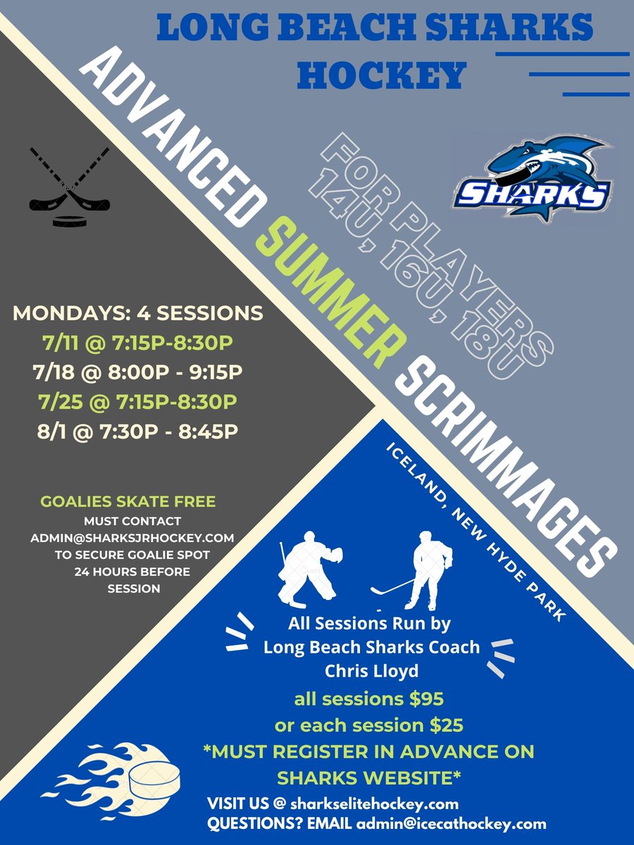 SharksElite1's tweet photo. ADVANCED SUMMER SCRIMMAGES kick off Mon, 7/11 - hope to see you there!
https://t.co/H3DRUfw93S https://t.co/usKAN5oz0J