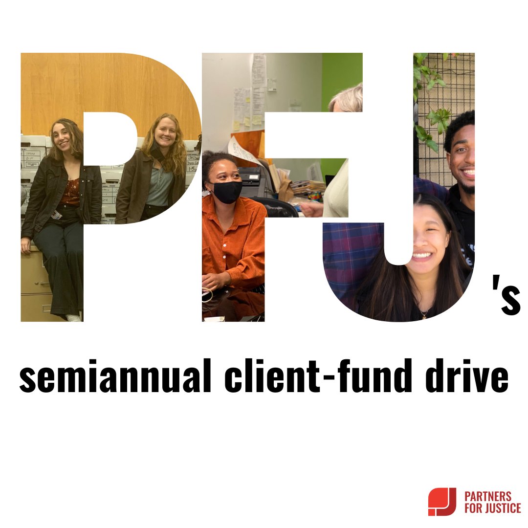 PFJ_USA's tweet photo. Hey hey hey it's time once again to raise some money for our CLIENT FUND! These donations go straight to folks in need to pay for essentials and the unavoidable costs of moving toward stability. Intrigued? Read on. https://t.co/qBjNnyKW1E